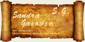 Sandra Gašović vizit kartica